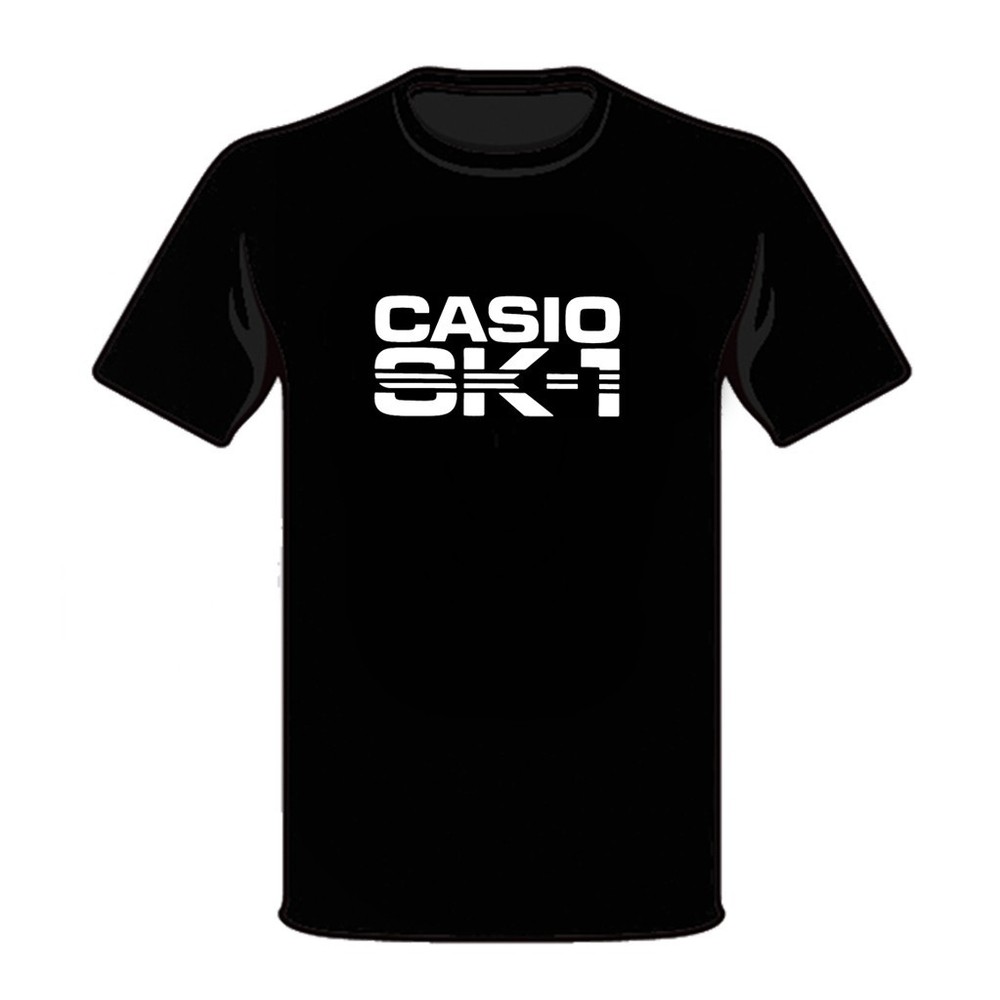 Casio SK-1 Music keyboard Synth Logo Synthesizer T-shirt Red Black Navy SK5 NEW!