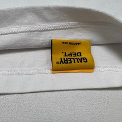 Gallery Dept Augi Sleeveless Tee White Mens Large Pocket Logo NWT