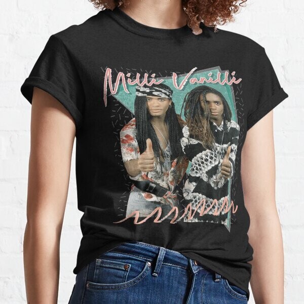 Milli Vanilli -Billy sketch 80s rock style Classic T-Shirt