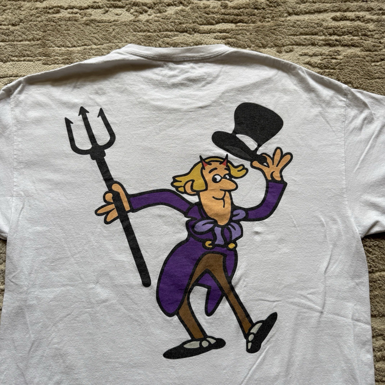 Half Evil Charlie Chocolate Bar Factory Parody Mens XL White Golden Ticket Candy