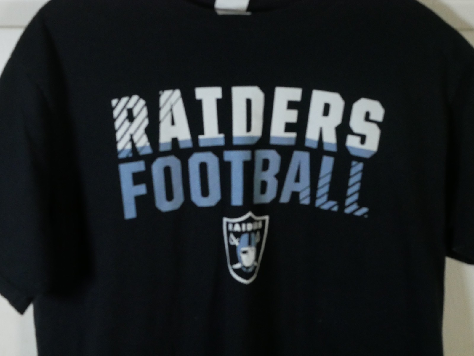 Raiders Football Shirt Size L - Port & Company - Las Vegas LV NFL gallery