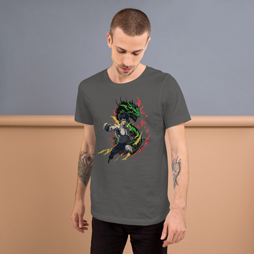 Bruce Lee Anime Dragon Unisex t-shirt gallery
