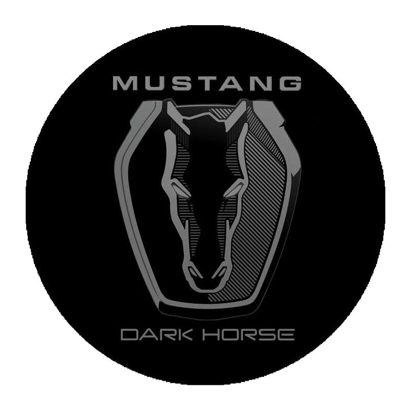 Ford Mustang Dark Horse Pony Black Graphic Cotton T-Shirt Official Licensed gallery