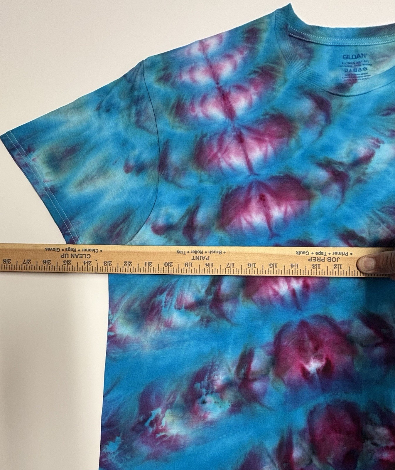 Handmade Ice Tie Dye Adult T-Shirt Unisex Size XL Multicolored Gildan Tee NEW gallery