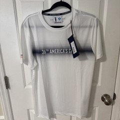 PRADA 36th America’s Cup Crew Neck MAUKU T-Shirt Men White Polyester M