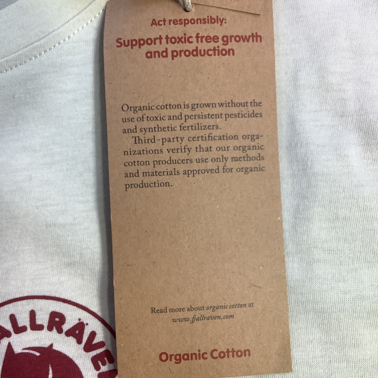 Fjallraven 1960 Logo T-shirt Mens Chalk White Organic Cotton Tee Size XL NWT gallery
