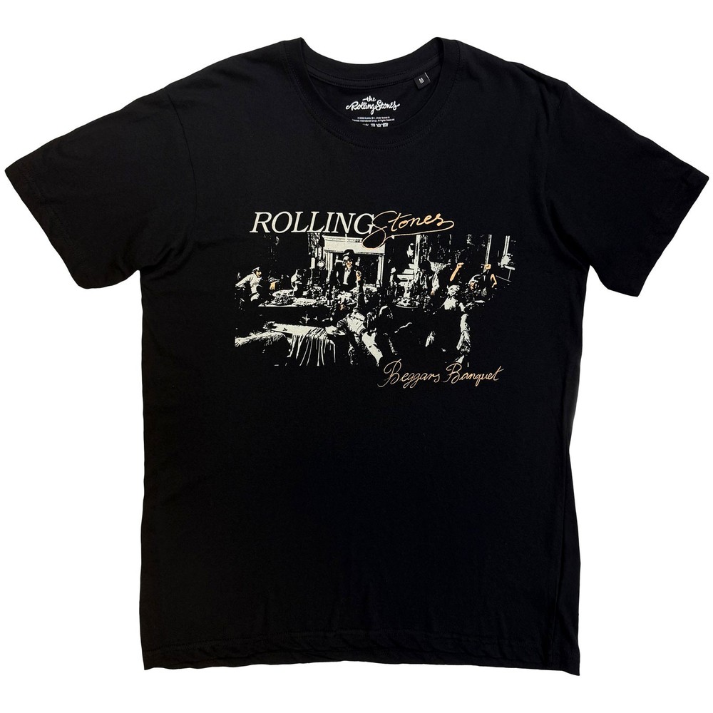 The Rolling Stones Beggars Banquet Script Official T-Shirt Mens