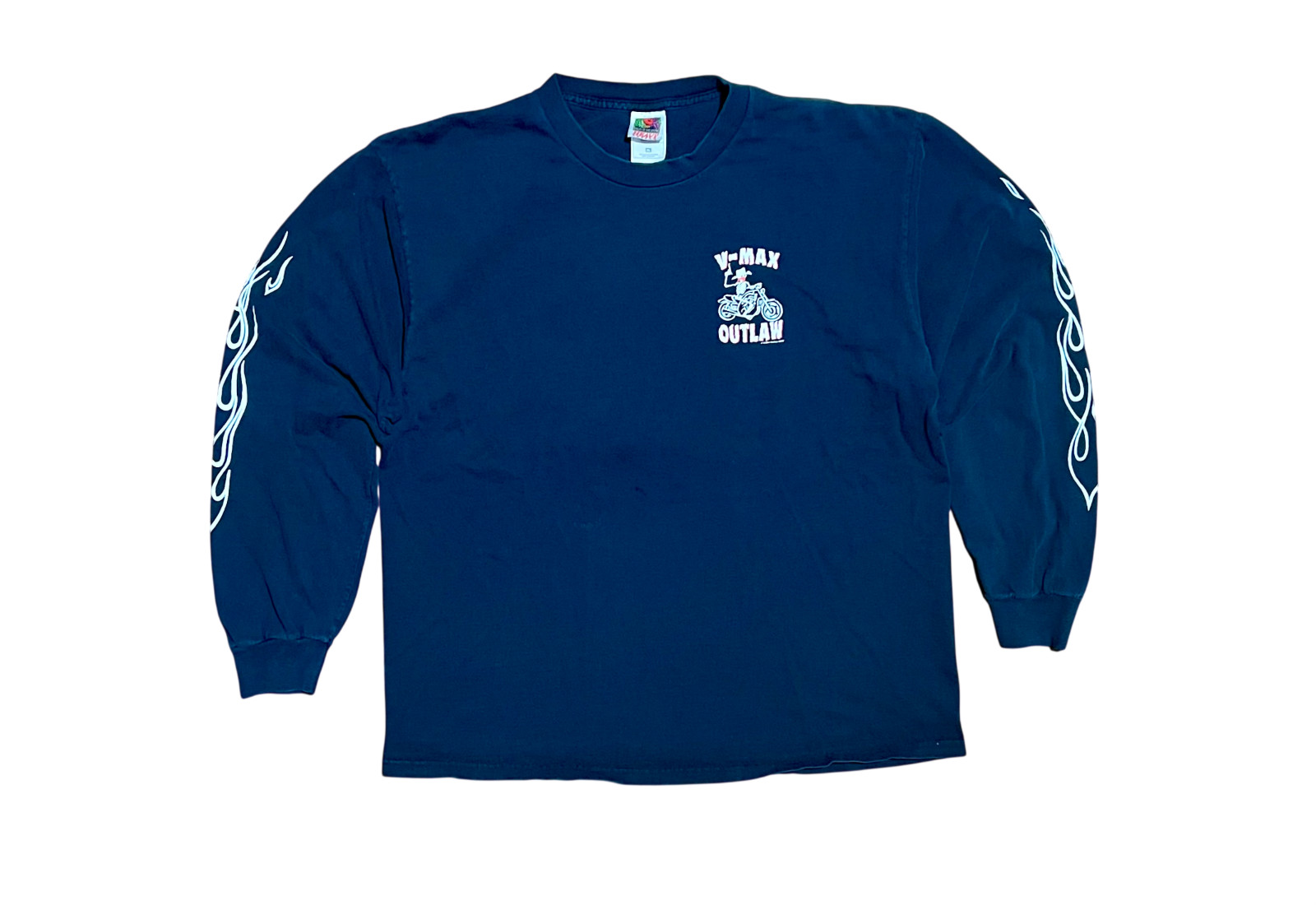 Yamaha V-MAX Outlaw Motorcycle Y2K Vintage Black Long Sleeve Shirt, Men's XL gallery