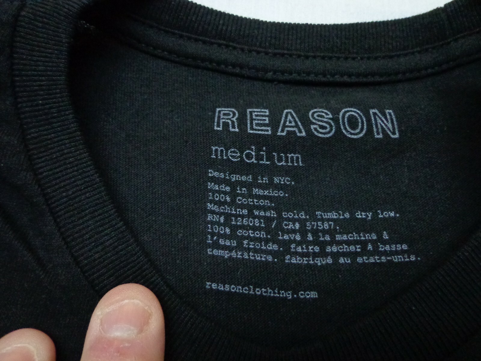 Reason Brand T Shirt 'Fear Nothing But Fear' Skull Graphic Size Medium gallery