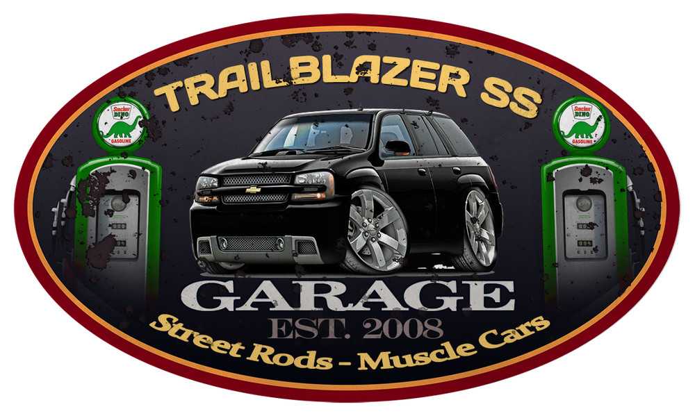 Trailblazer SS Classic Garage Sign Wall Art Graphic Sticker