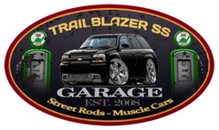 Trailblazer SS Classic Garage Sign Wall Art Graphic Sticker