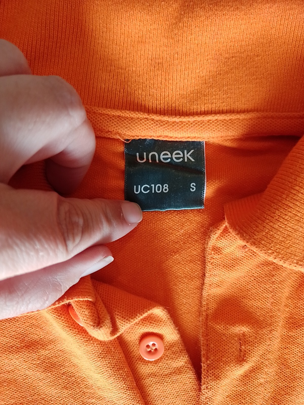 Men's T Shirt Uneek Size S Short Sleeves Orange 25470 gallery