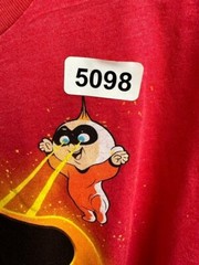 Disney Incredibles 2 Jack Jack Laser Eyes Tee Mens Large Red Y2K Streetwear