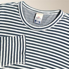 Faherty XXL Reversible Cloud LS Tee Stone Peak Stripe Pima Cotton Soft Coastal