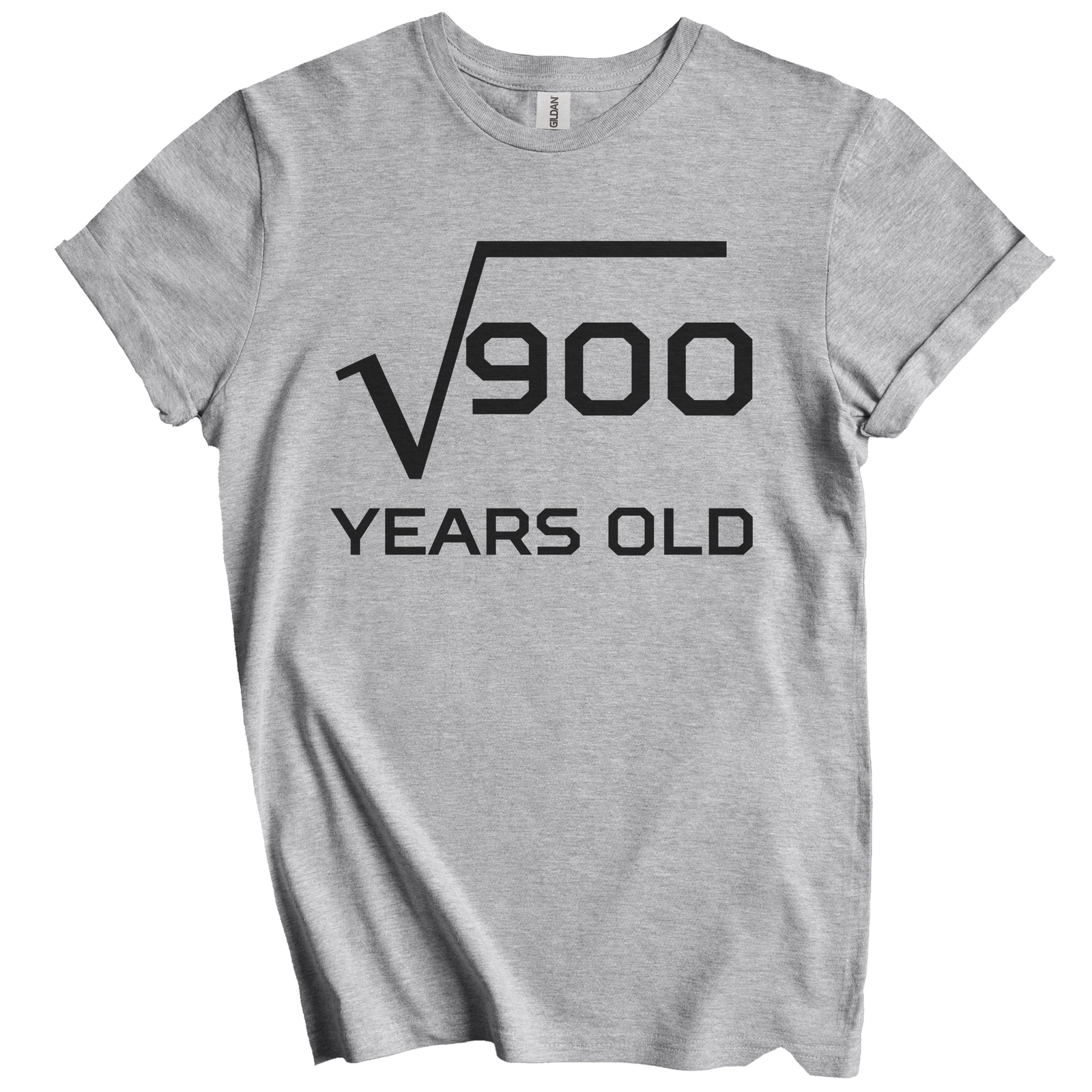 Funny 30th Birthday Shirt Square Root of 900 30 Years Old Math T-Shirt