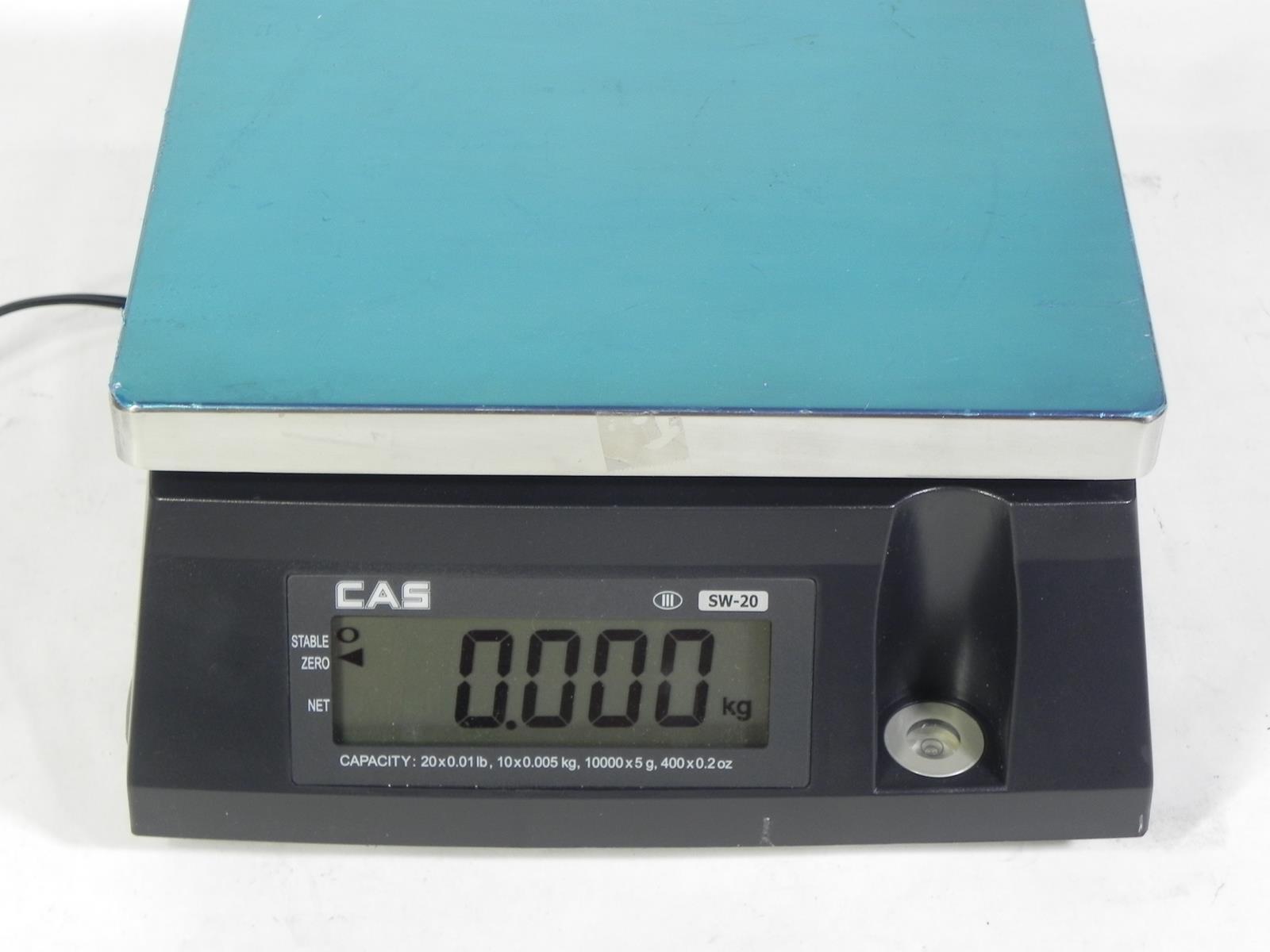 CAS SW-20RS Dual Interface POS Scale 20lb Capacity Retail / Restaurant