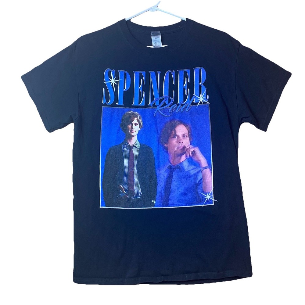 Spencer Reid Criminal Minds Graphic Tee – Gildan Heavy Cotton – Size M
