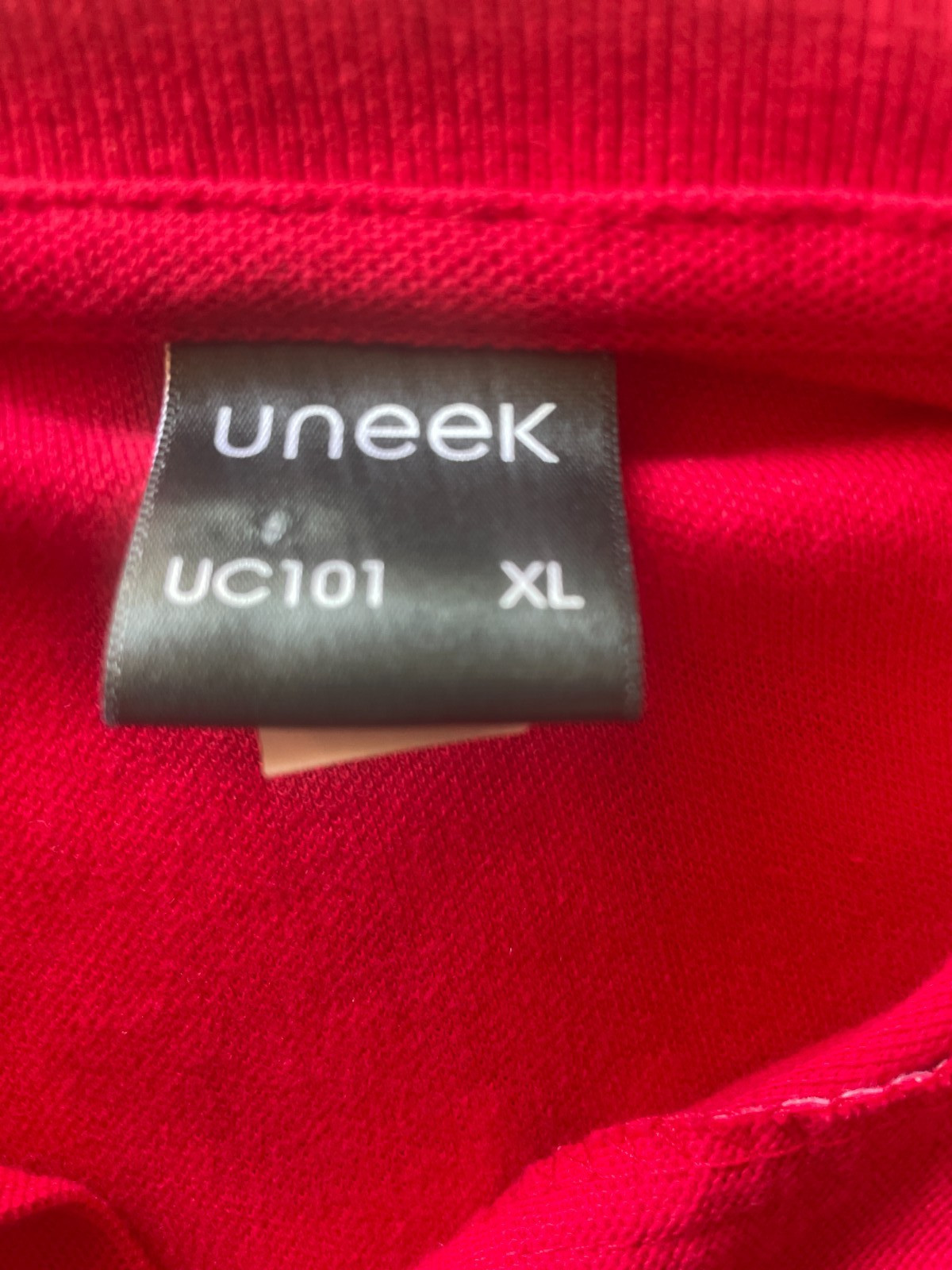 Uneek Mens Short Sleeve shirt xl Red gallery