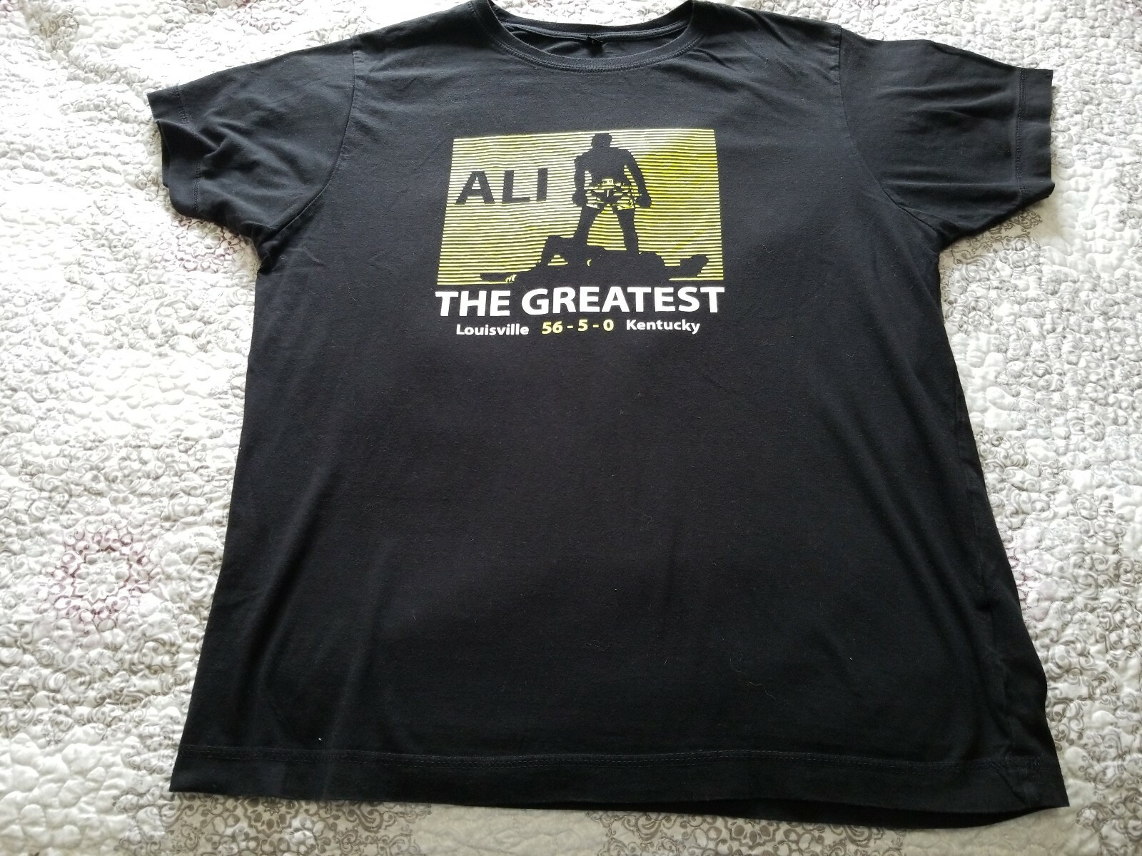 Muhammad Ali 56-5-0 The Greatest Awesome Shadow Graphic Matrix Tshirt Sz Large gallery