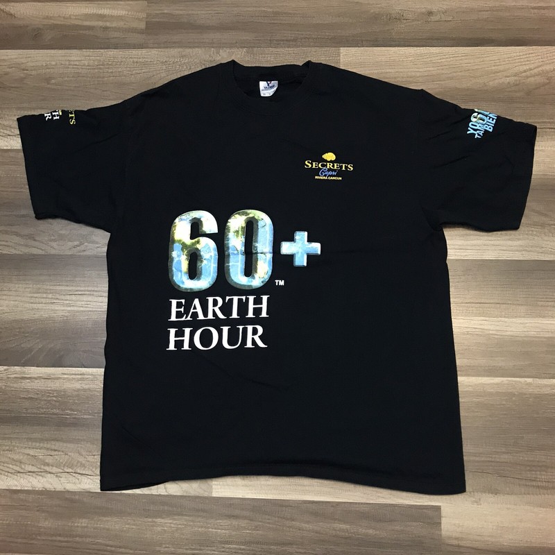 Secrets Capri Riviera Cancun World Earth Hour Save The Planet T-Shirt Sz XL gallery