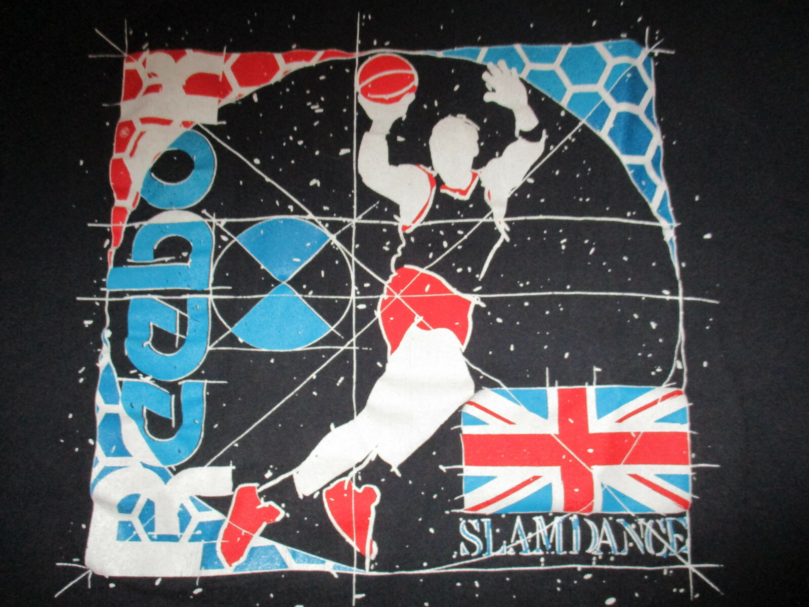 vtg 80s Reebok Slamdance Sport Black T Shirt Size L Single Stitch 90s Basketball gallery
