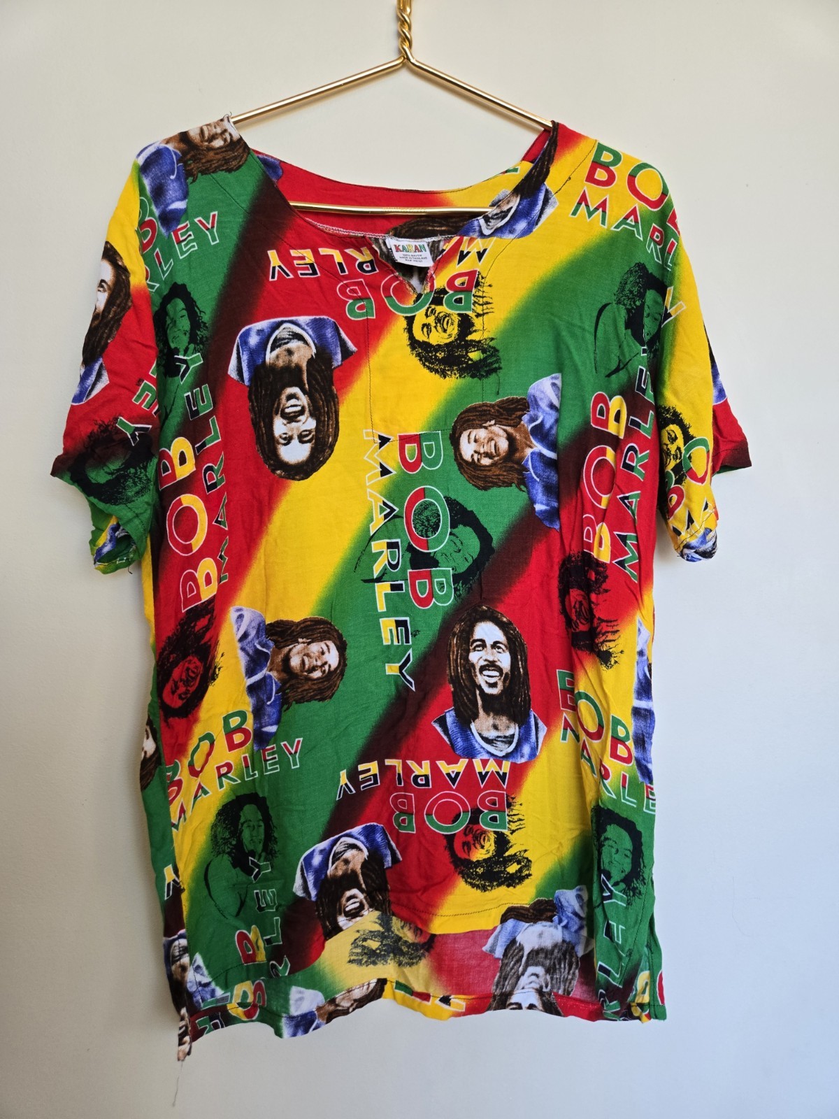 Vintage Bob Marley Karan Shirt Pull Over Slip On Men’s Women’s Large