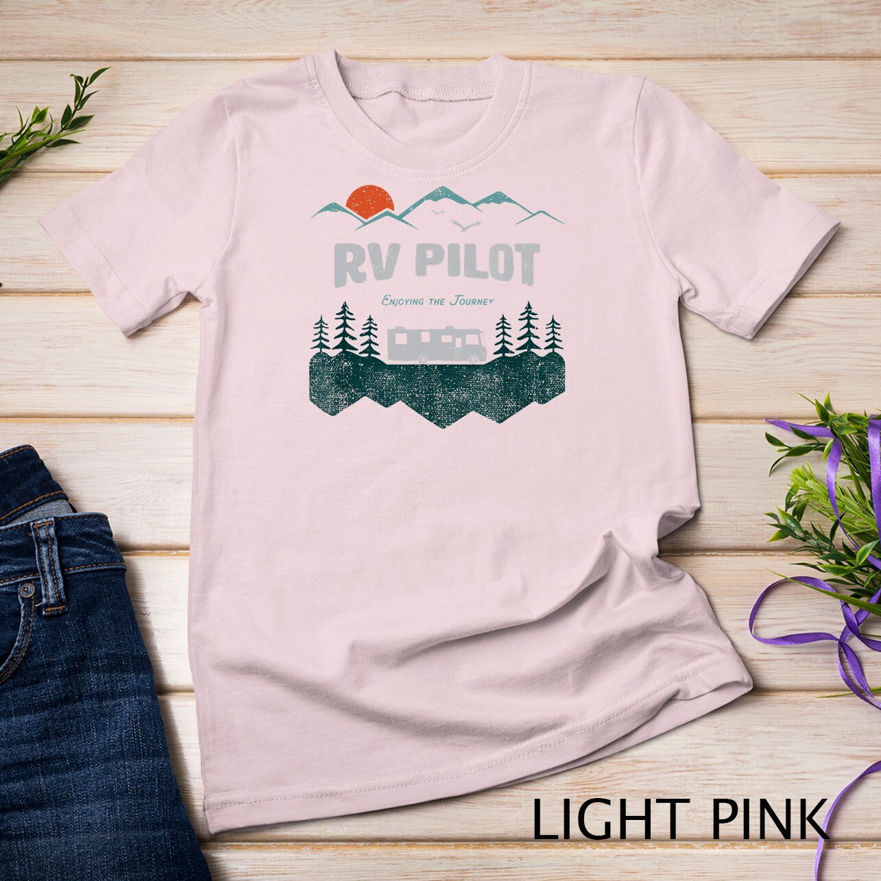 RV Pilot Camping Shirt Motorhome Travel Vacation Gift Unisex T-shirt gallery
