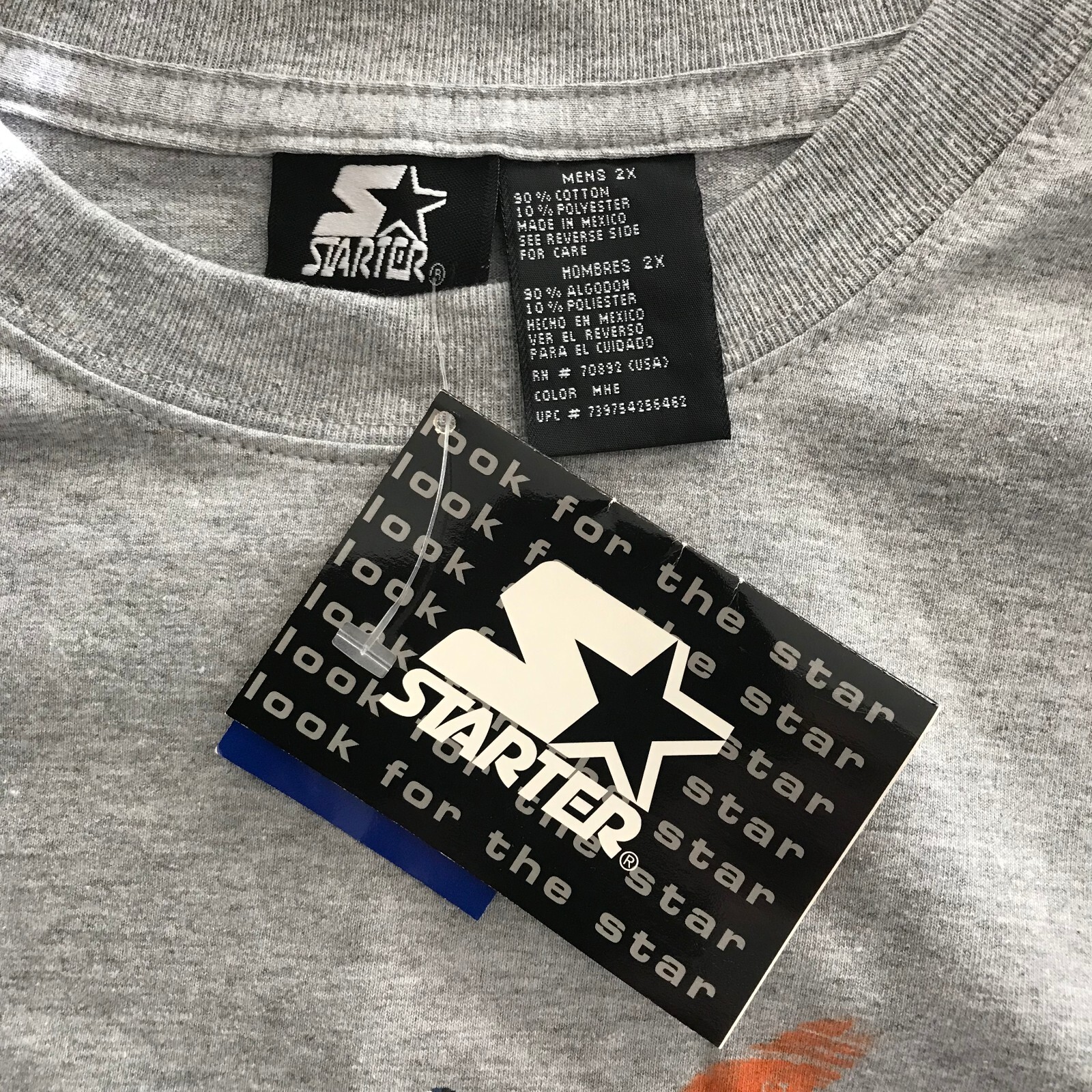 NWT STARTER Vintage 90s Basketball 71 Spell Out Logo T-Shirt Long Sleeve 2XL NEW gallery