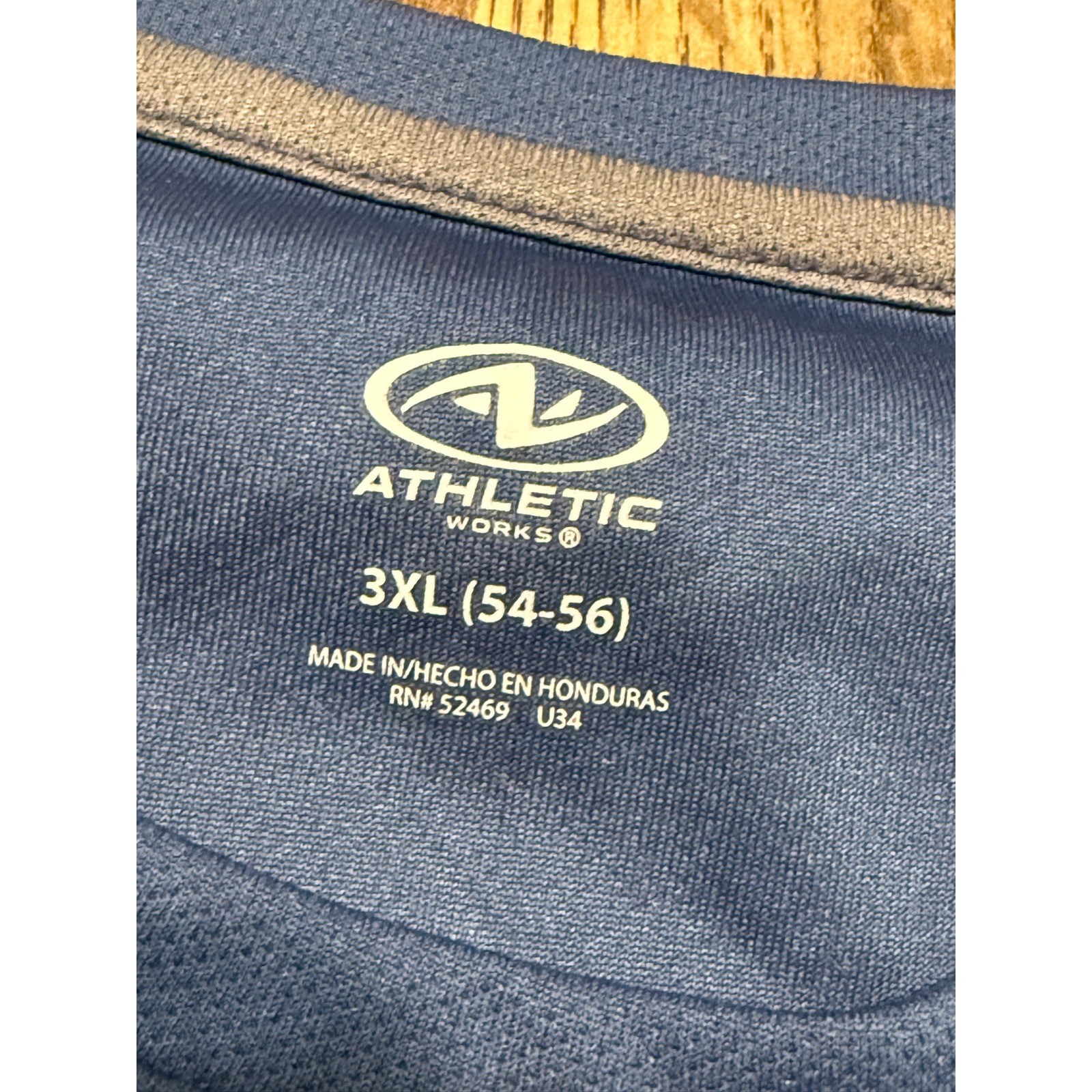 Athletic Works DriWorks Mens 3XL Blue Performance T-Shirt AW15100123754B gallery