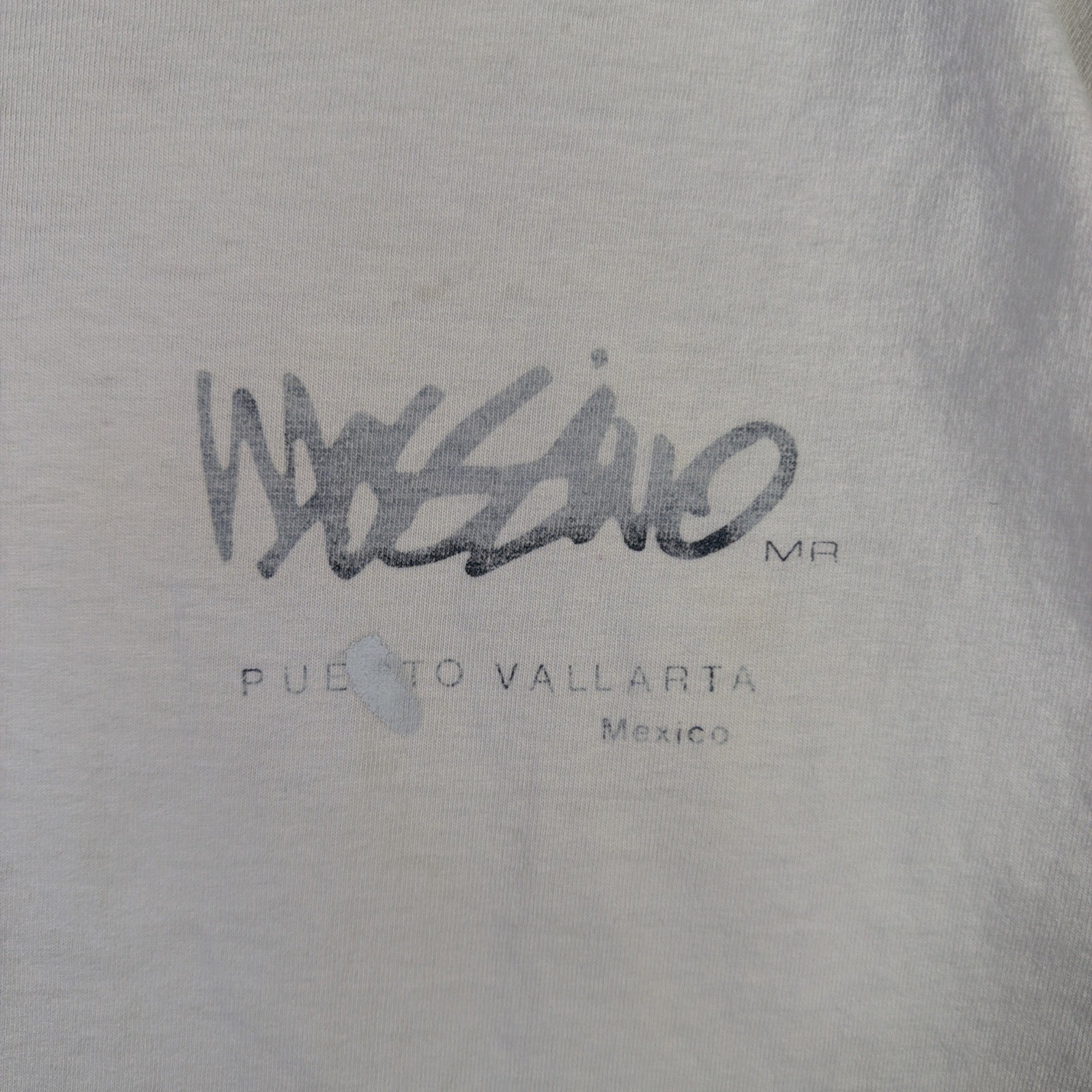 Vintage Mossimo Shirt Mens Medium White 90s Stussy Sun Abstract Art Skate Surf gallery