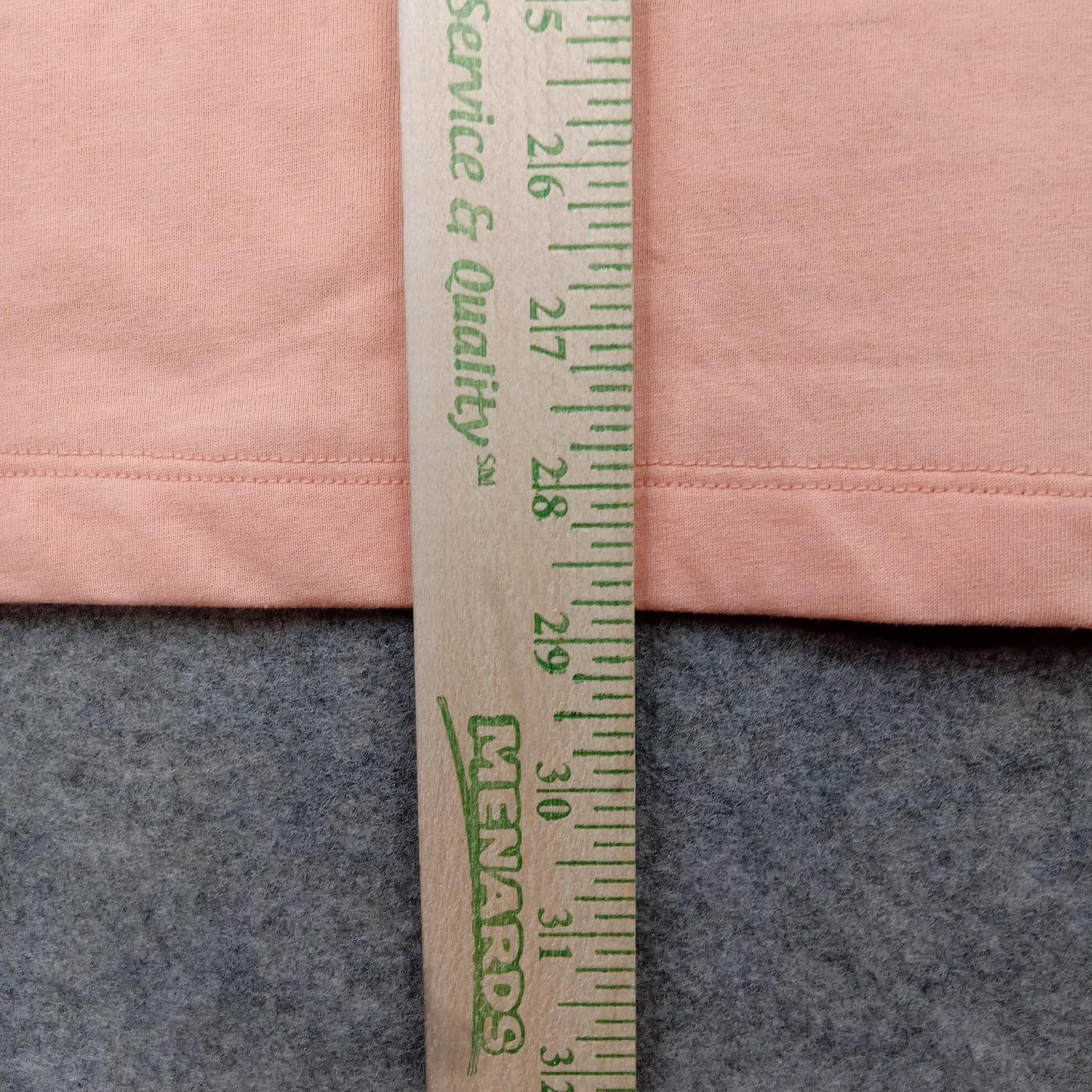 St Johns Bay Shirt Mens Large Peach Short Sleeve Crewneck Soft Cotton Blend gallery
