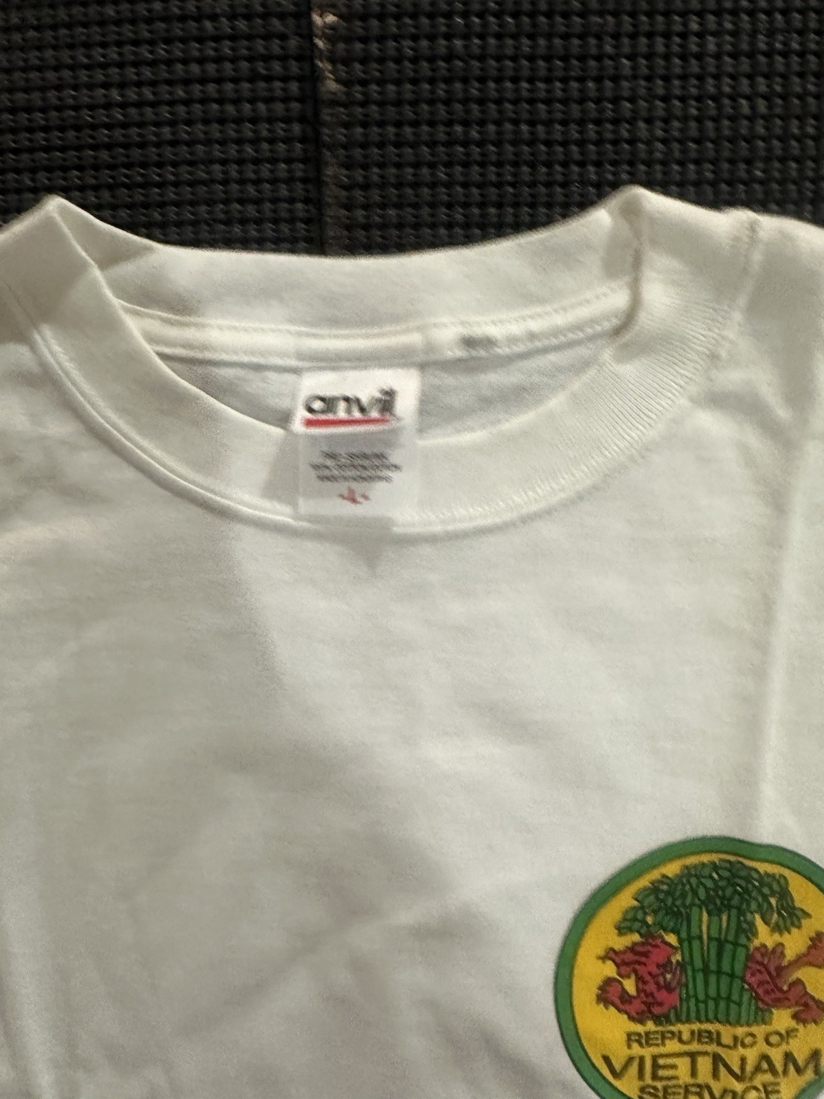 Vietnam Veteran Flashback T Shirt Mens L White POW MIA Republic Of Vietnam gallery