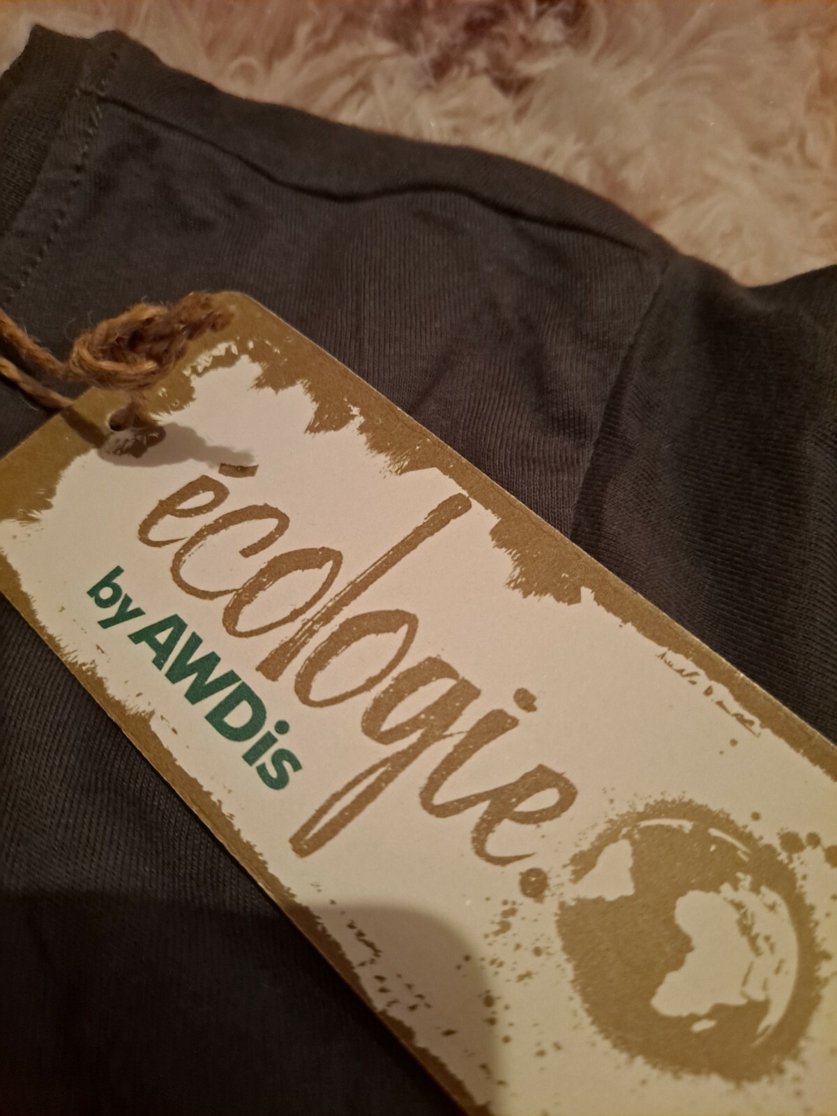 Ècologie By AWDis Organic Cotton Logo T-Shirt Grey Size S gallery