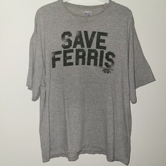 M&O Knits Save Ferris Short Sleeve T-Shirt Men’s Size XL Gray 2009 Paramount