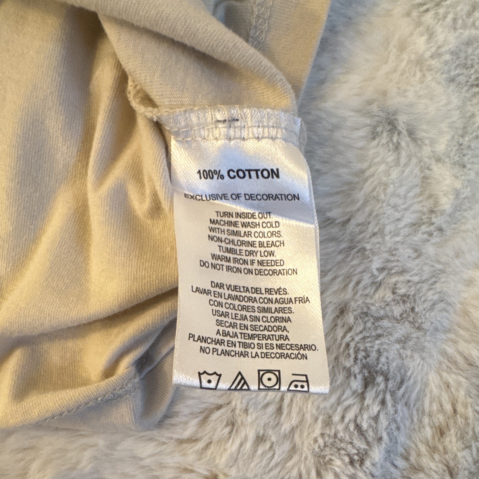 True Religion Beige Solid Logo Crew Neck Short Sleeve Cotton T-Shirt Boys gallery