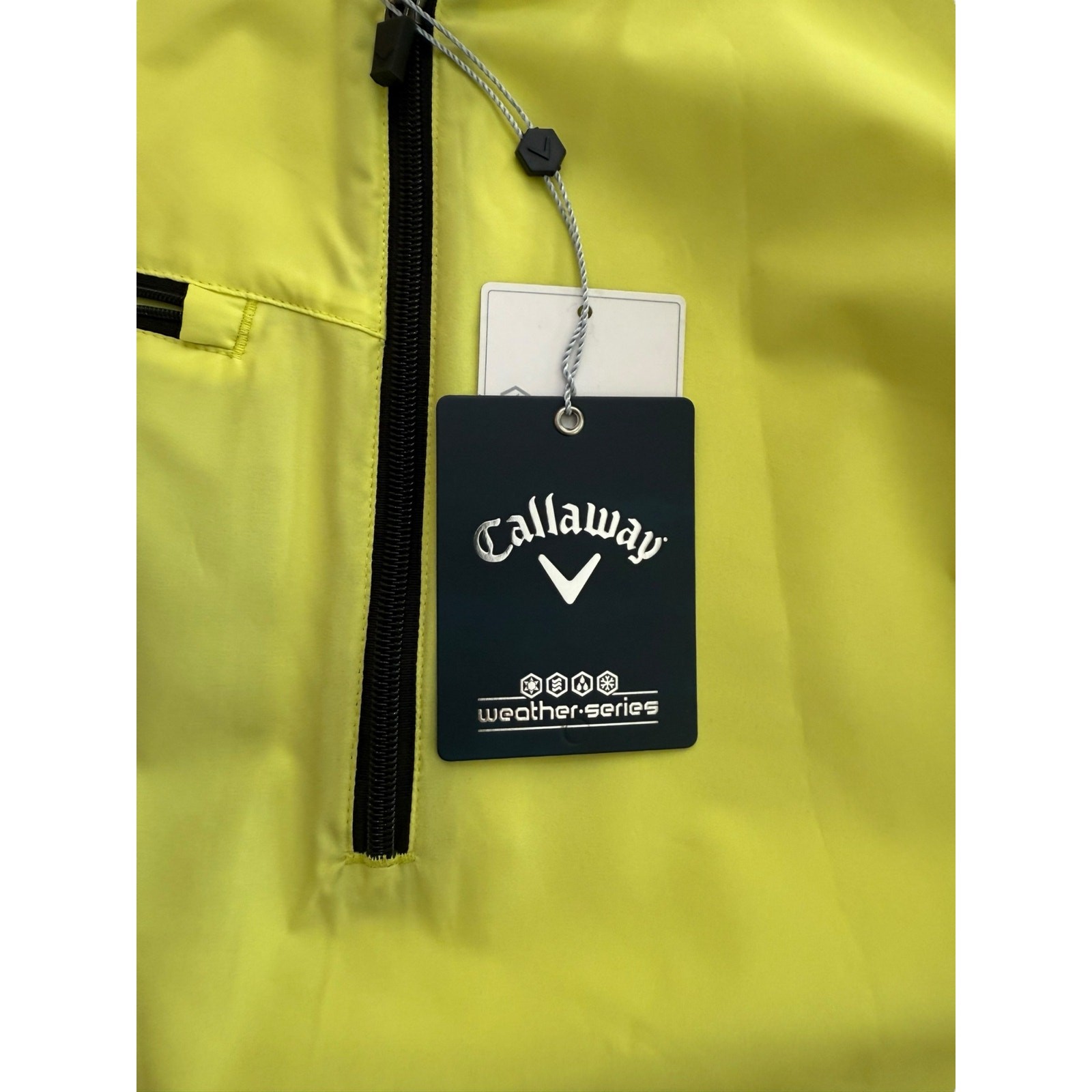 NWT Callaway Men's Windshirt 1/4 Zip Weather Series Short Sleeve jacket Size XL gallery