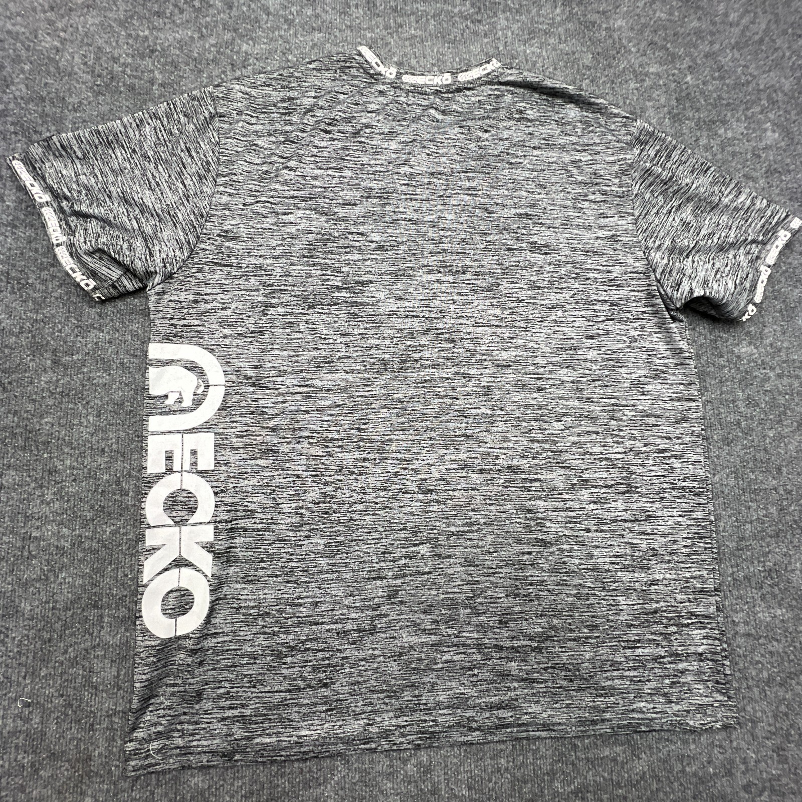 ECKO UNLTD T-Shirt Mens XL Gray Black Short Sleeve Black Logo Cuff Unlimited gallery