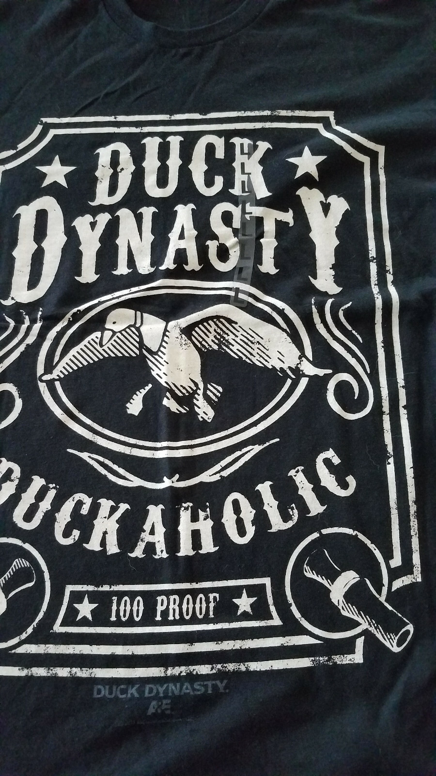 DUCK DYNASTYMENS BLACK Family DUCKAHOLIC LARGE TShirt 100 Proof NEW W/STICKER gallery