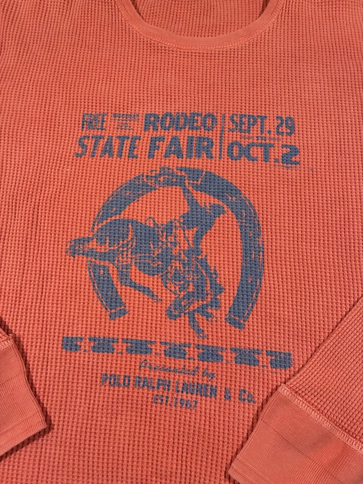 Ralph Lauren Polo State Fair Rodeo Cowboy Bronco Sportsman Western Shirt Large gallery
