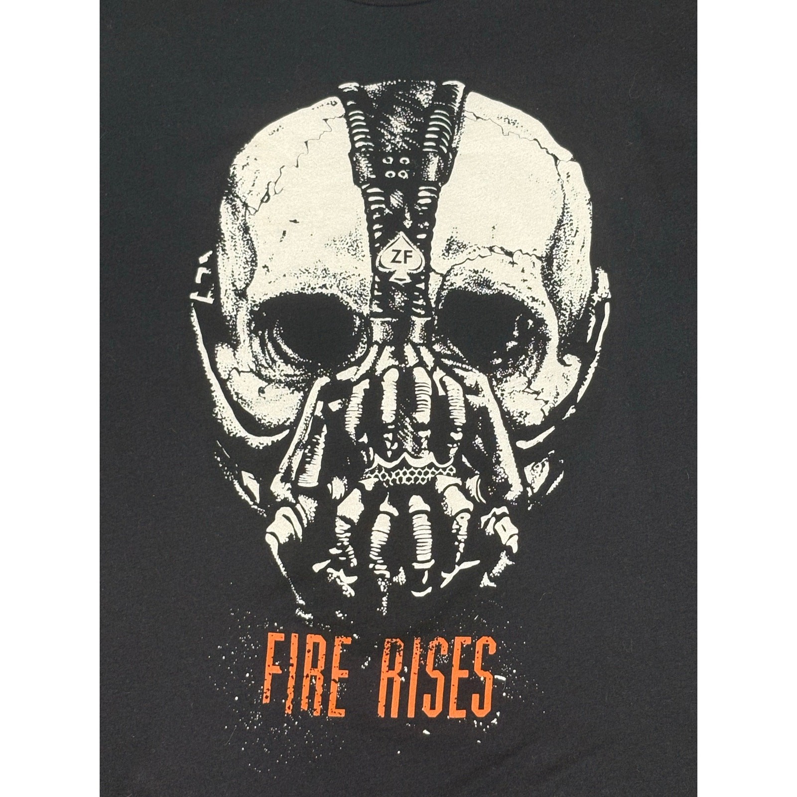 Wash With Souls Fire Rises Skull Graphic T-shirt Men's XL Black Grunge Punk Edgy gallery