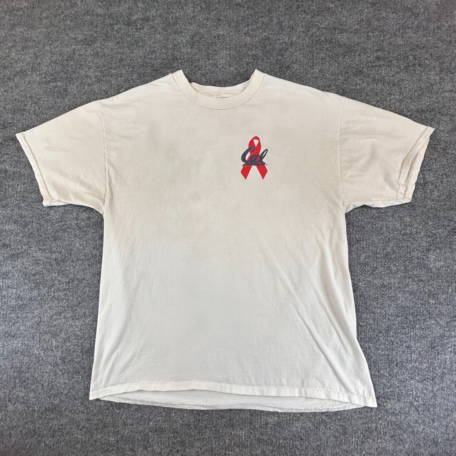 VINTAGE Aids Walk Shirt Mens XL White San Francisco Cal Berkeley Golden Gate 90s gallery