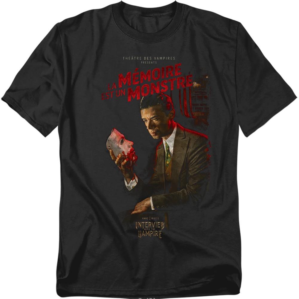 Interview with The Vampire La Memoire Poster Unisex Adult T Shirt, Black,S-7XL gallery