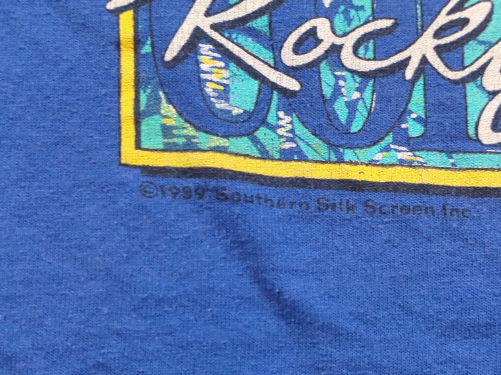 Vintage Rocky Mountains Shirt Mens Medium Blue 80s Short Sleeve Hanes Colorado gallery