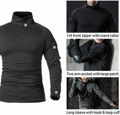 US Army Men’s Tactical Combat Shirts Military Airsoft Casual T-Shirt Camo Hiking