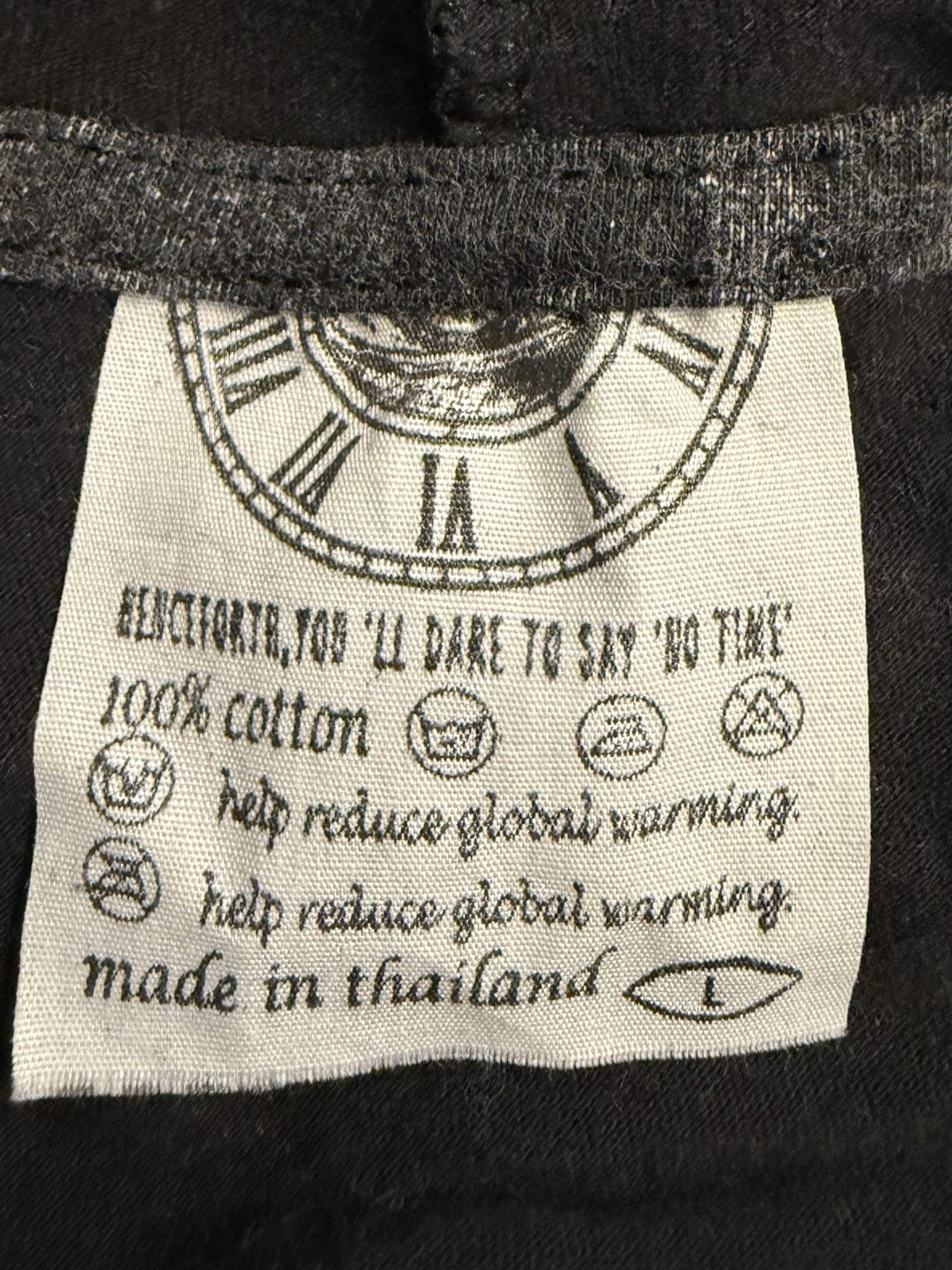 Graphic Global Warning I’ll Dare To Say No Time Long Sleeve Hoodie Tee gallery