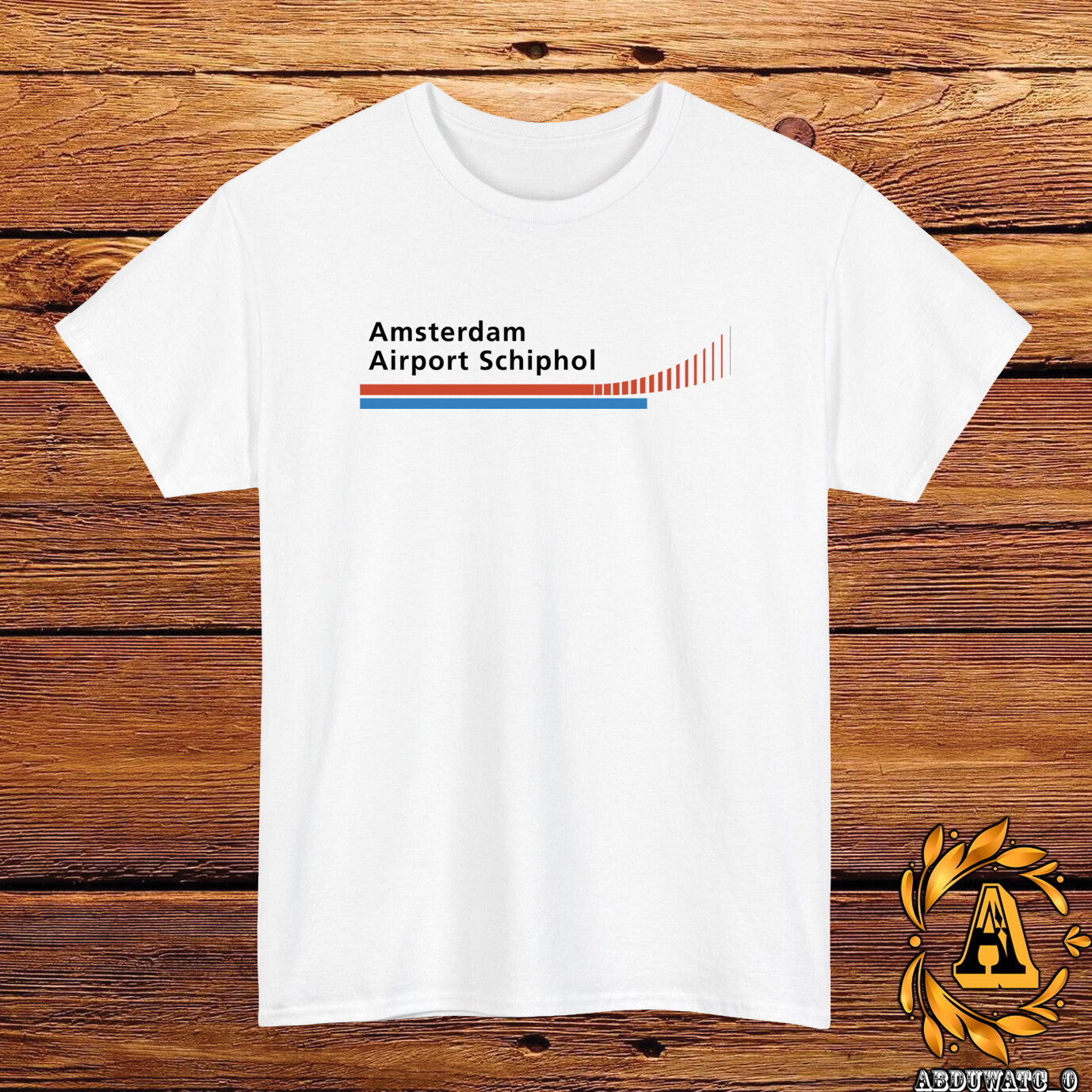 Amsterdam Airport Schiphol Logo T-Shirt Black/Grey/White/Navy/Red/Light Blue gallery