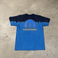Mopar Men’s M Cotton Blue/Black Logo Graphic Print Crew Neck Short Sleeve Tee
