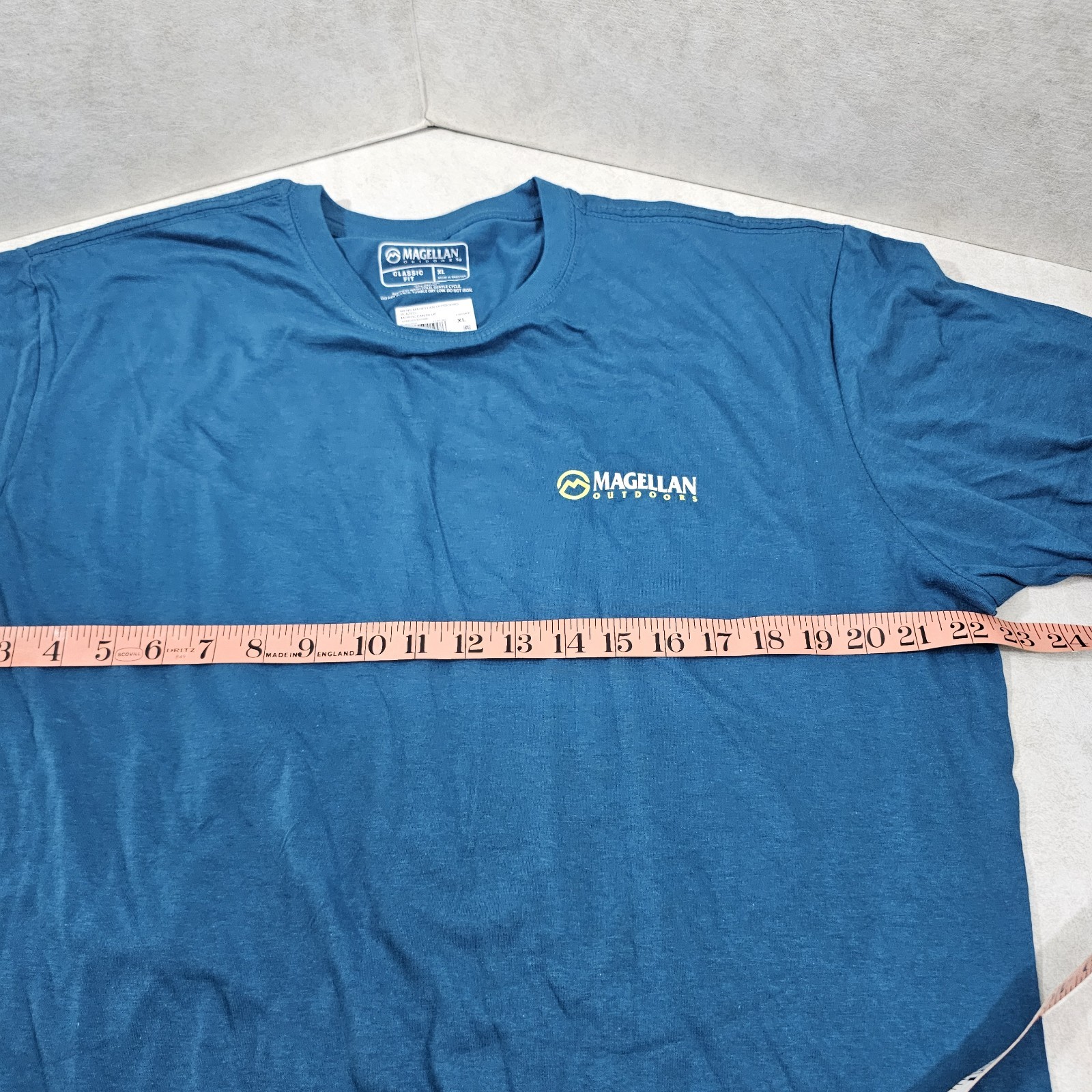 Magellan Outdoor Classic Fit Mens XL Blue Short Sleeve Bass T-shirt NWT gallery