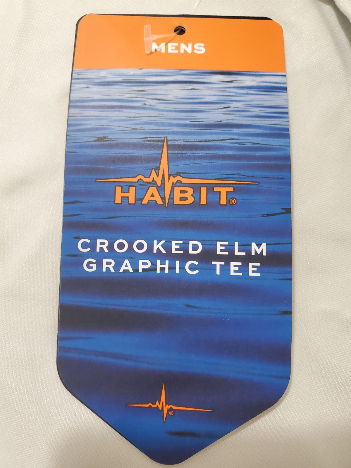 Habit Crooked Elm Graphic Tee Shirt Mens XL Gray USA FLAG Long Sleeve NWT gallery