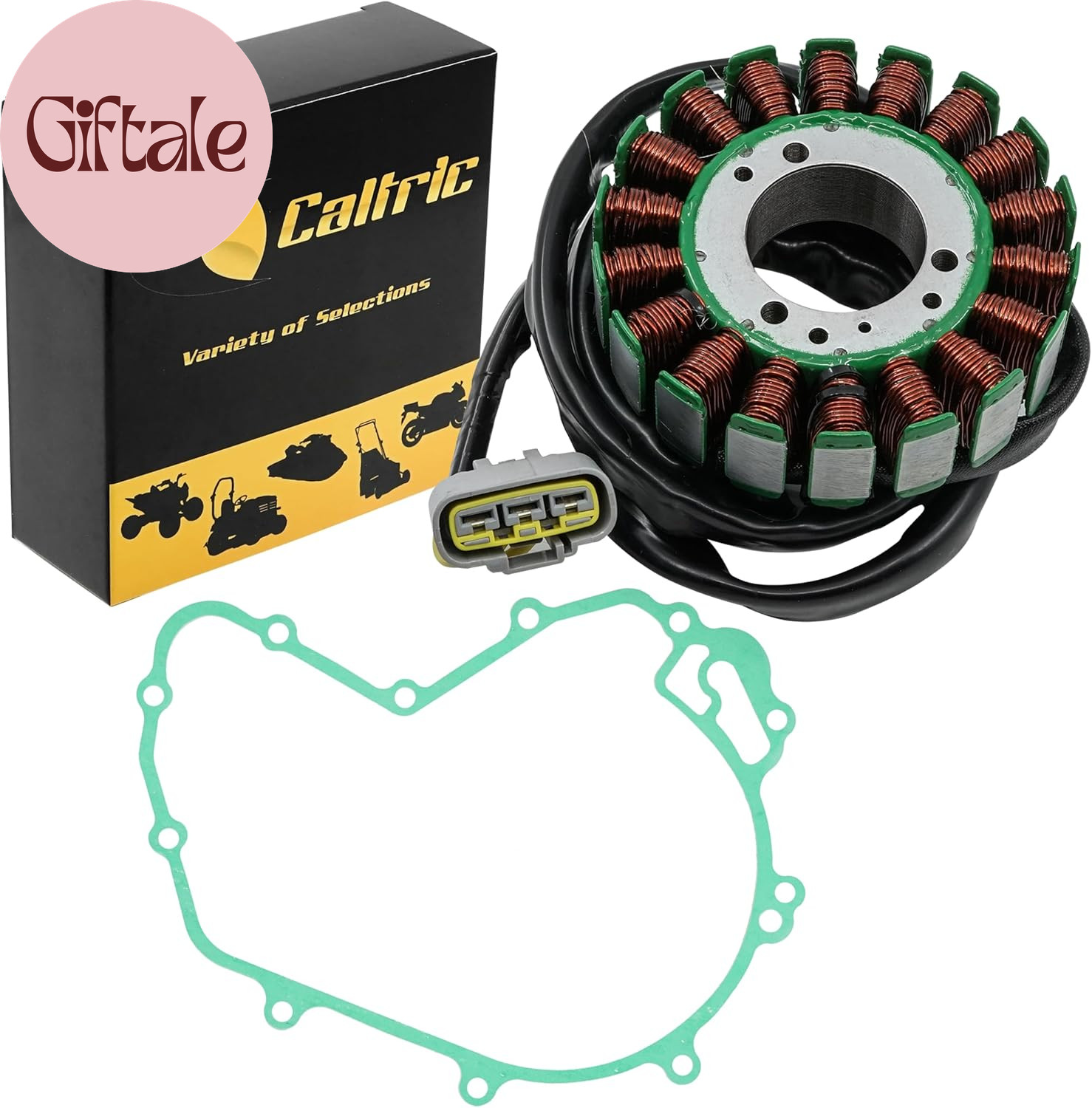 Stator and Gasket Compatible with Can-Am Defender H8 H10 All Packages 2016